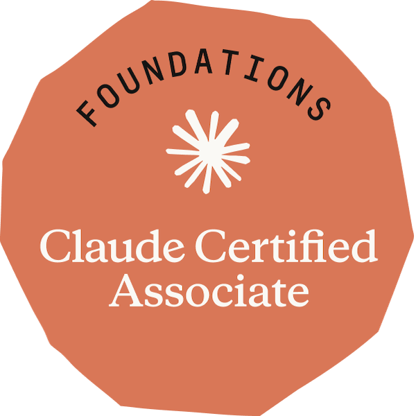 Claude Certified Associate Foundations badge